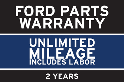 FORD PARTS WARRANTY: TWO YEARS. UNLIMITED MILEAGE. INCLUDES LABOR.**